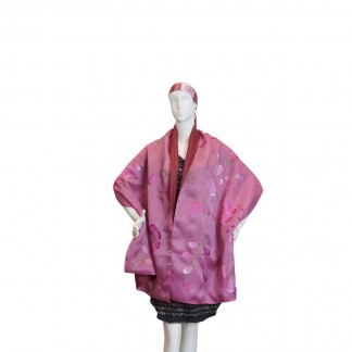 Organza silk scarf hand-embroidered with flowers  53*200 cm- Different  models